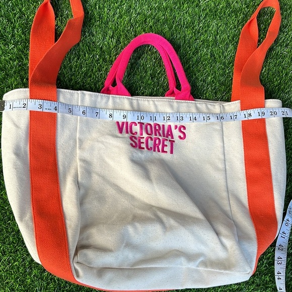 VICTORIAS SECRET Double Handle Canvas Tote - Picture 2 of 11